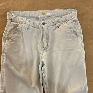 Carhartt Light Grey/Tan Relaxed Fit Trousers 34x30